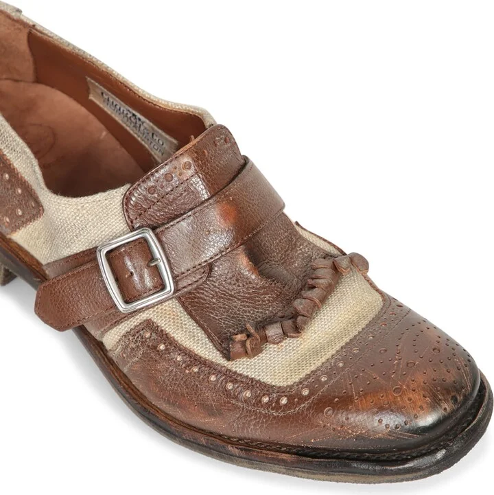 Shanghai Leather Ecru Shoes - Image 4