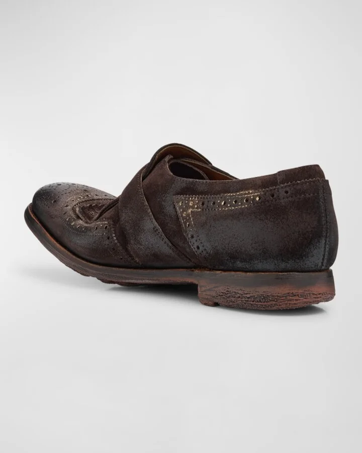 Shanghai Leather Monk Oxford Loafers - Image 2