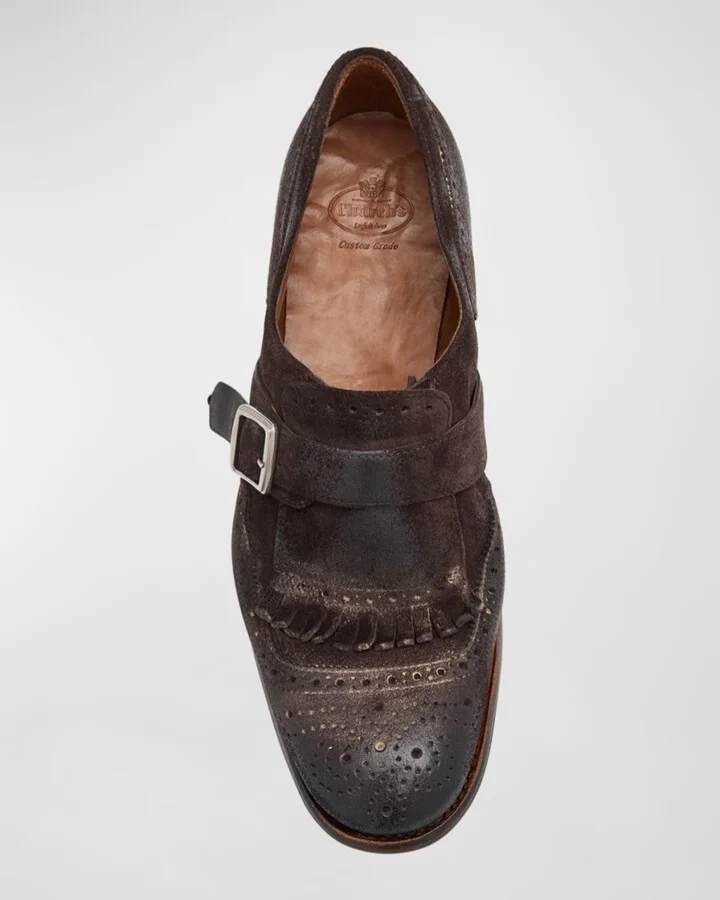 Shanghai Leather Monk Oxford Loafers - Image 3