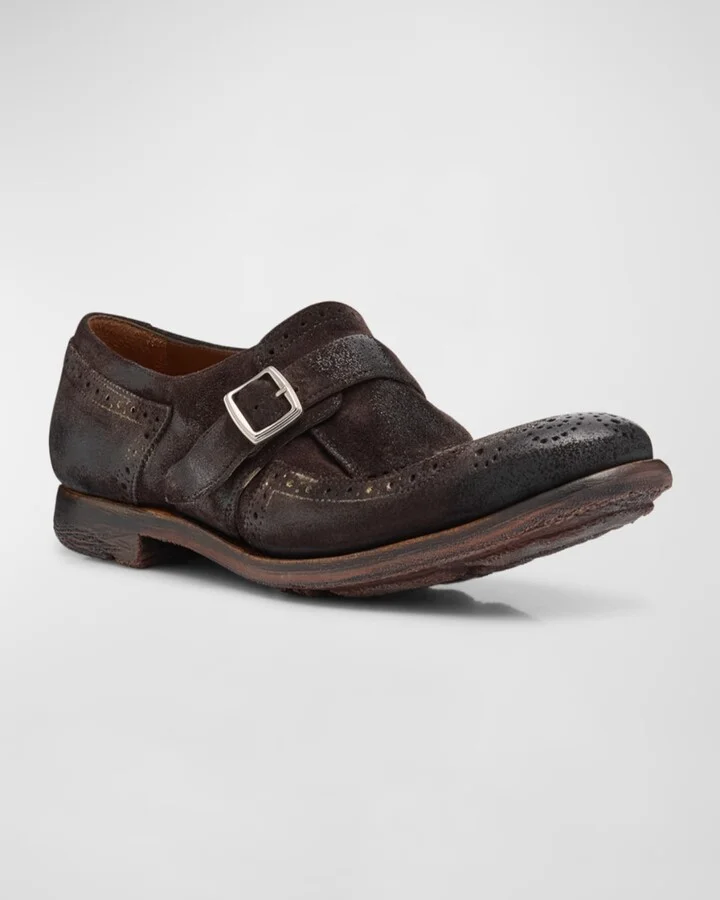 Shanghai Leather Monk Oxford Loafers - Image 5