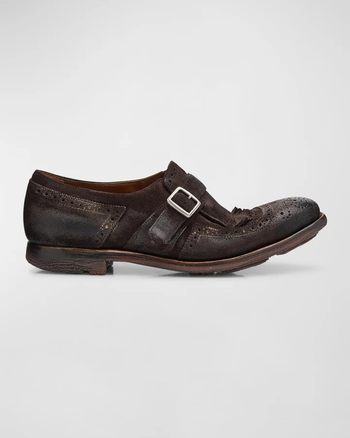 Shanghai Leather Monk Oxford Loafers