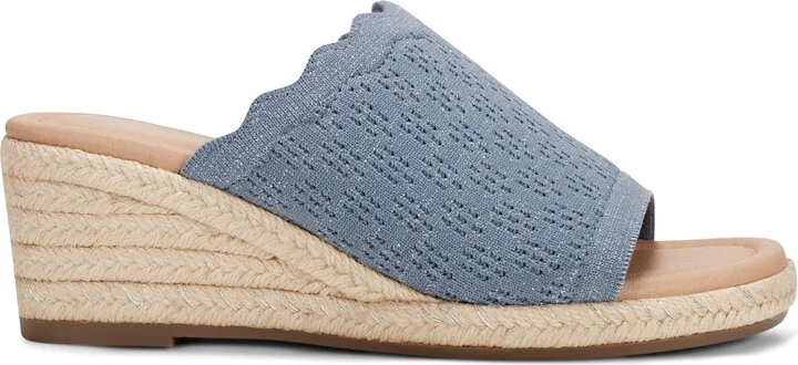 Shanice Wedge Espadrille Slide Sandal - Wide Width Available - Image 2