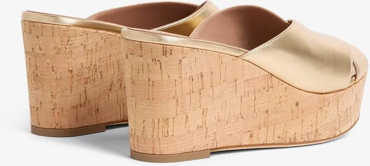 Shanina 70 Leather Wedge Sandals - Image 2