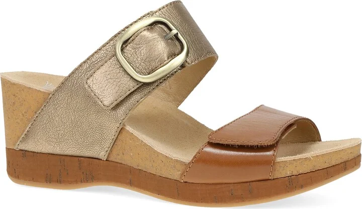 Gold/ Tan Leather