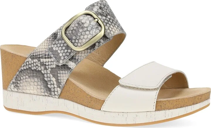 Snake/ Ivory Leather