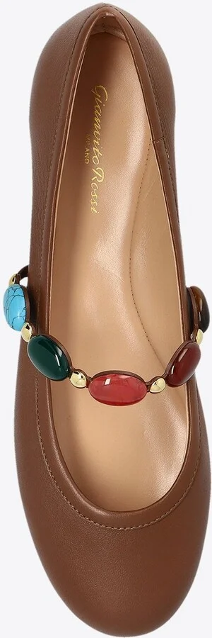 Shanti Mary Jane Leather Ballet Flats - Image 3