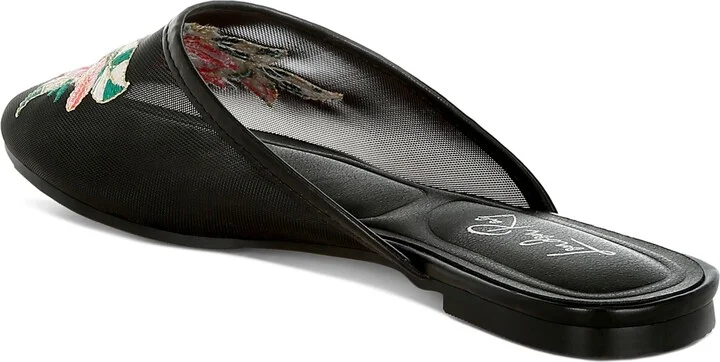 Shara Embroidered Mesh Mule - Image 2