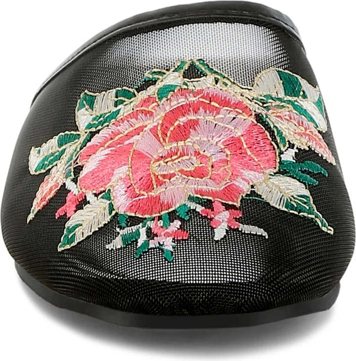 Shara Embroidered Mesh Mule - Image 3