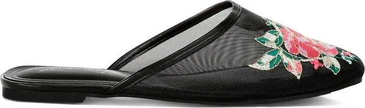 Shara Embroidered Mesh Mule - Image 5