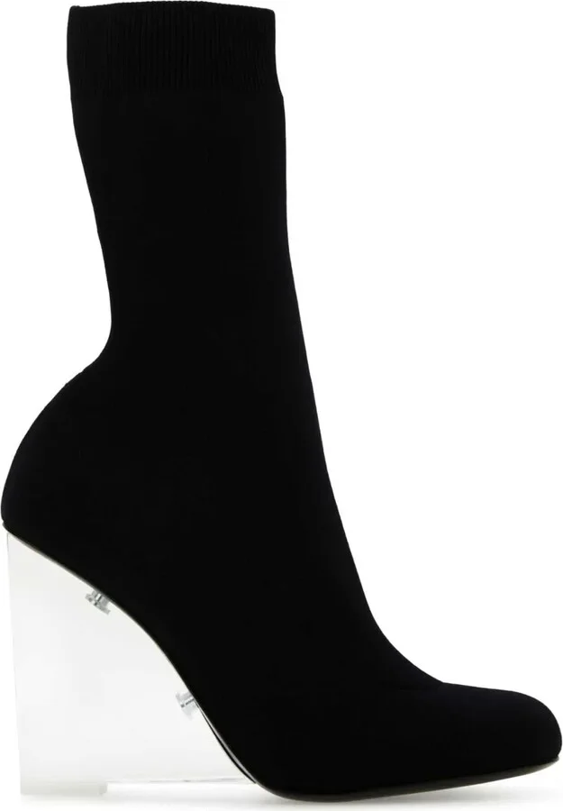 Shard transparent heel sock boots