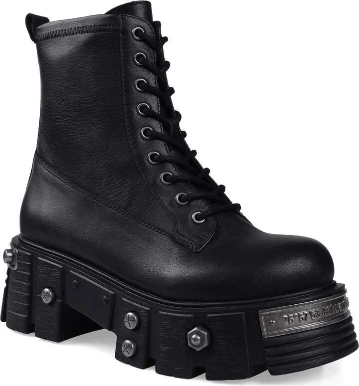 Sharifa Platform Combat Boot