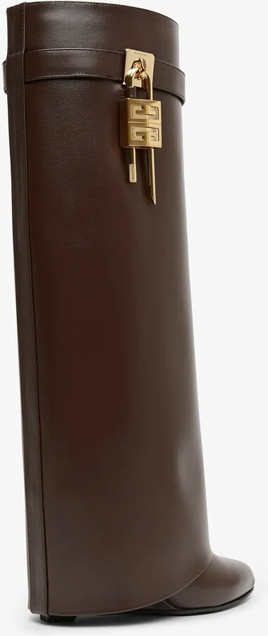 Shark lock 90 brown leather boots - Image 2