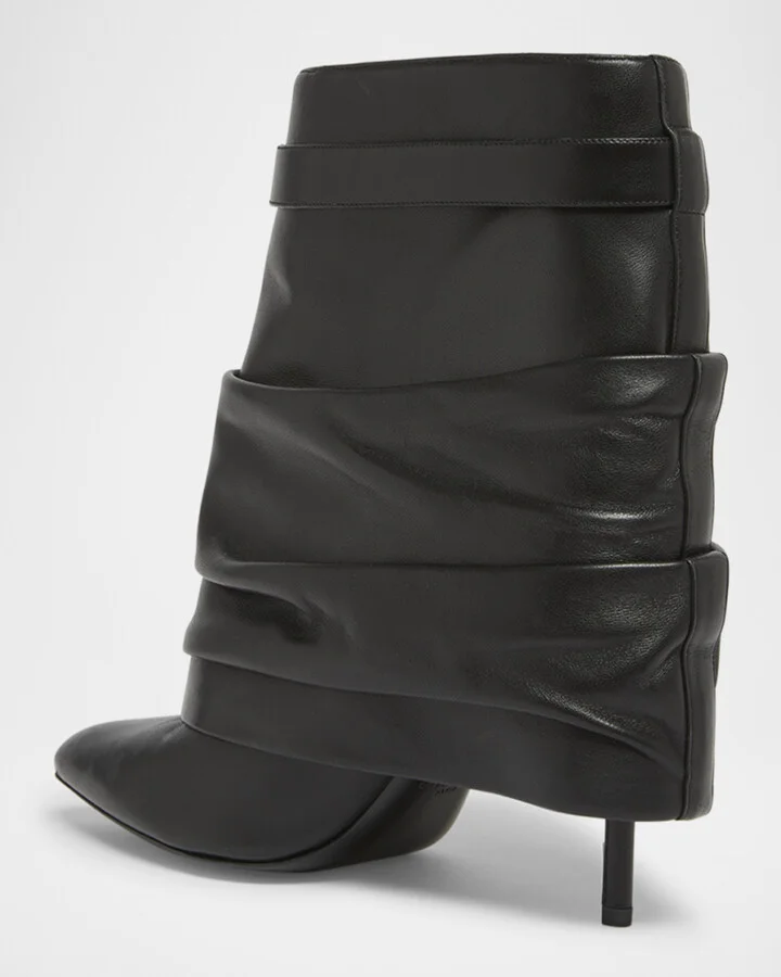 Shark Lock Ankle Stiletto Boots - Image 7