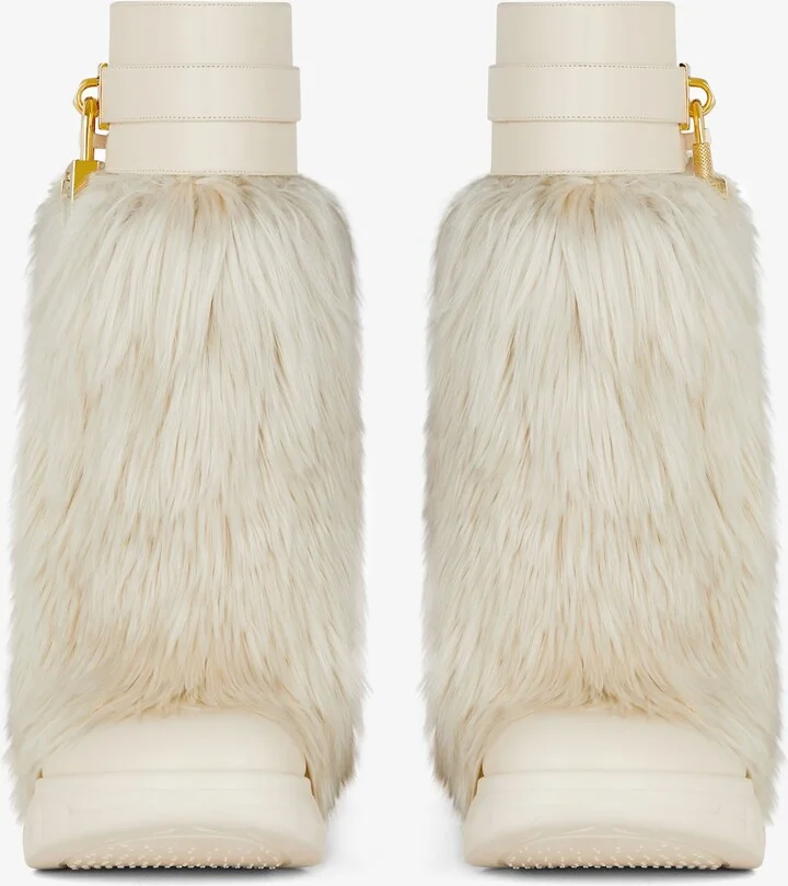 Shark Lock Biker ankle boots in alpaca - Image 2
