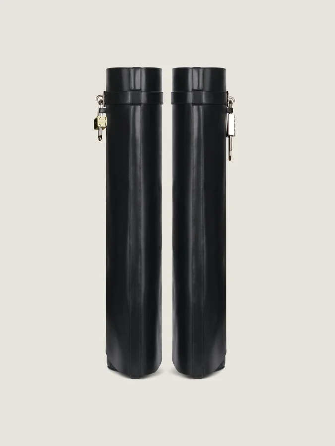 Shark Lock boots in leather - Image 6