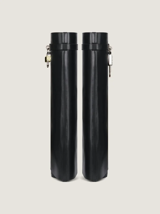 Shark Lock boots wide fit in leather - Image 6