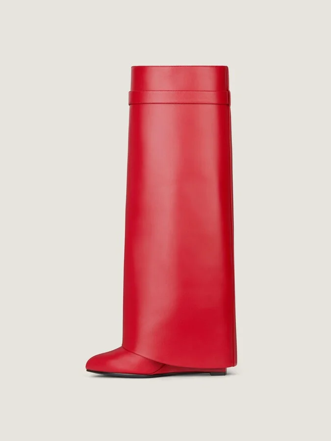 Shark Lock boots wide fit in leather - Image 5