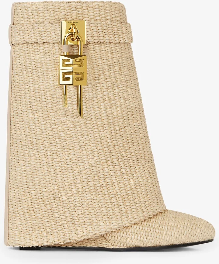 Shark Lock boots wide fit in leather