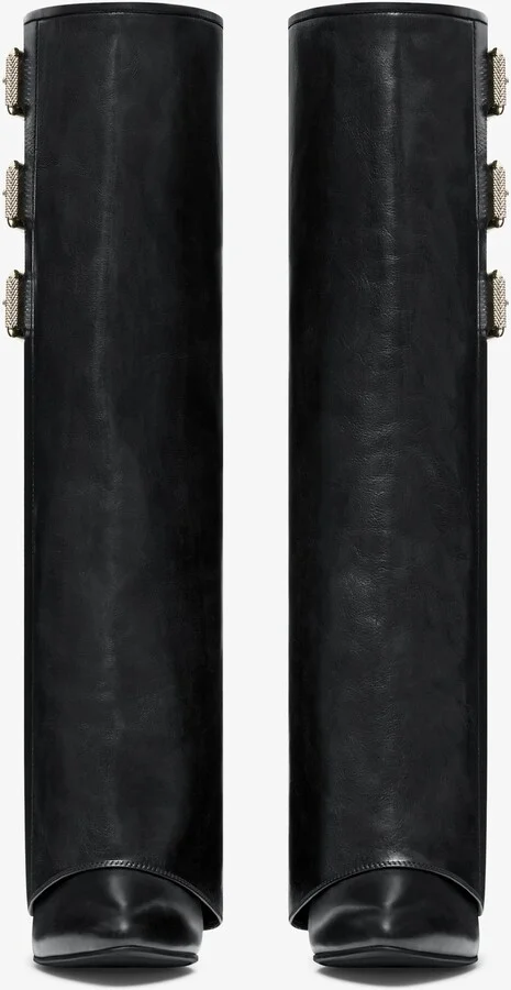 Shark Lock Buckles boots in leather - Image 2