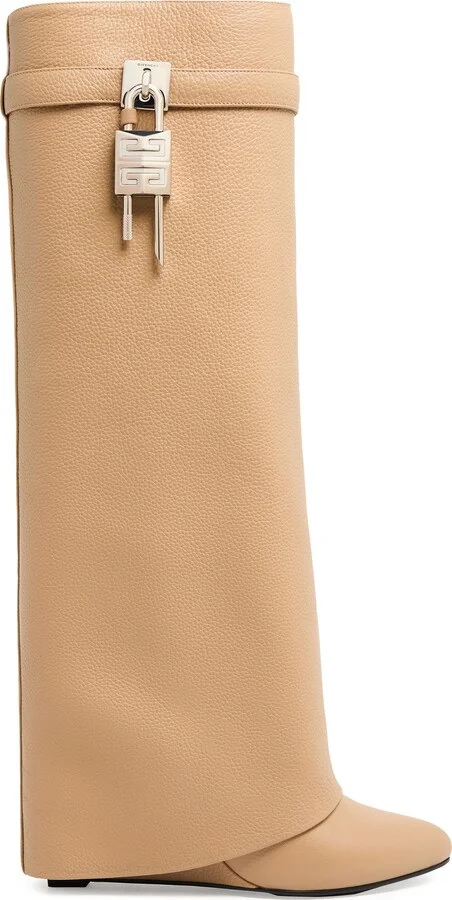 Shark Lock grained leather boots - Image 2