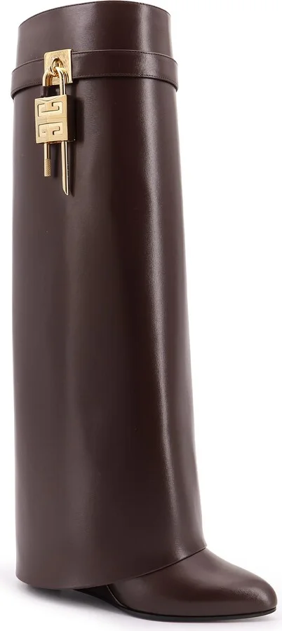Shark Lock Leather Boots - Image 2
