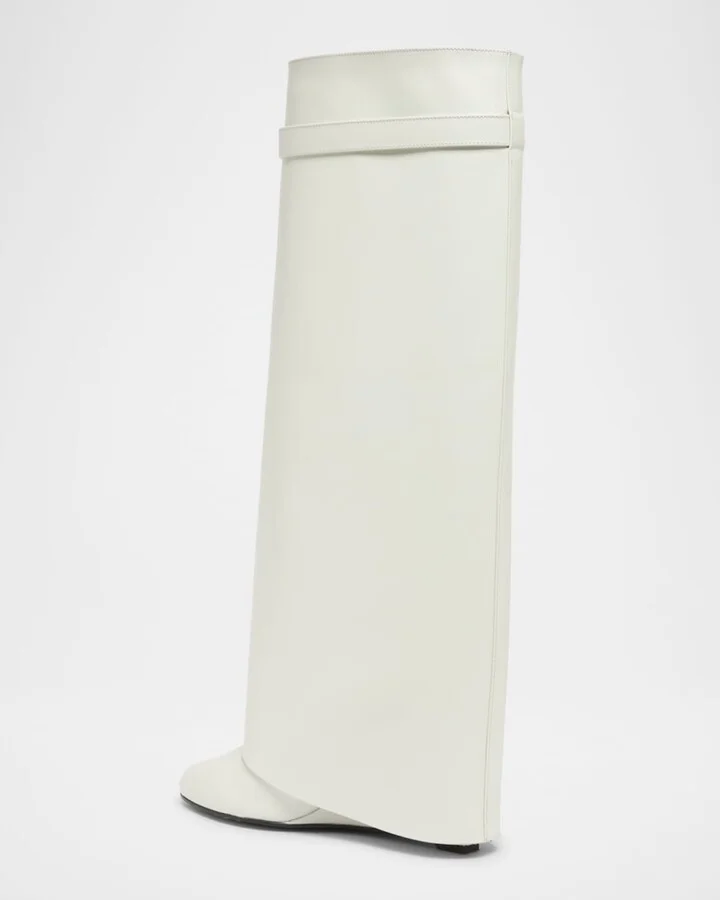 Shark Lock Leather Boots - Image 3
