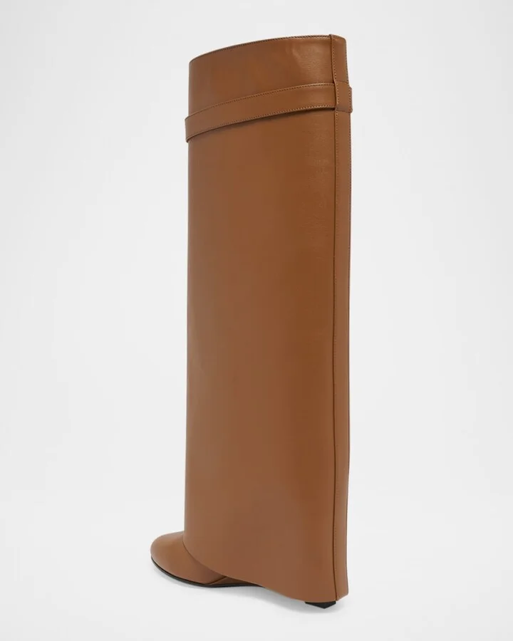 Shark Lock Leather Boots - Image 5