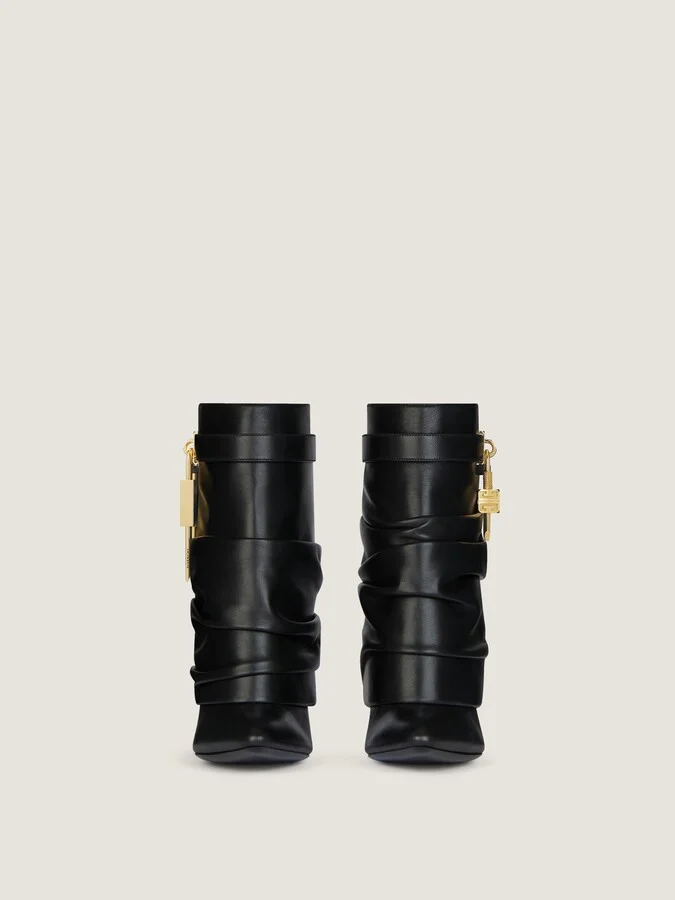 Shark Lock Stiletto ankle boots in nappa leather - Image 2