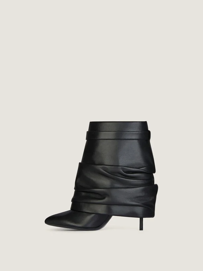 Shark Lock Stiletto ankle boots in nappa leather - Image 3