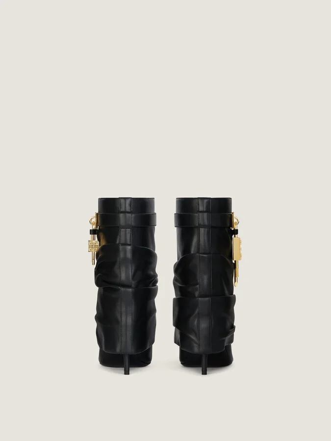 Shark Lock Stiletto ankle boots in nappa leather - Image 6