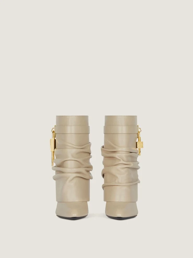 Shark Lock Stiletto ankle boots in nappa leather - Image 7