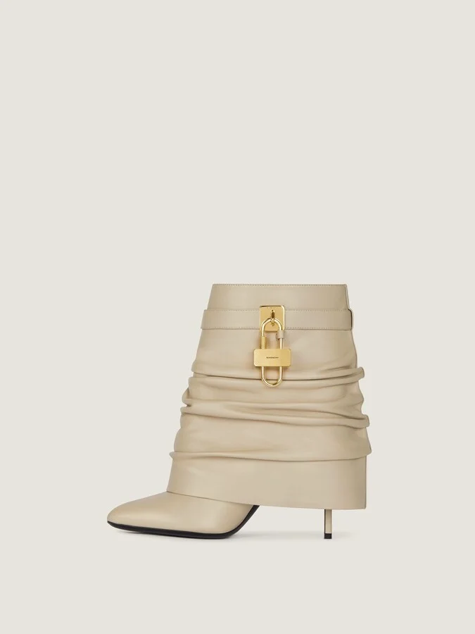 Shark Lock Stiletto ankle boots in nappa leather - Image 9