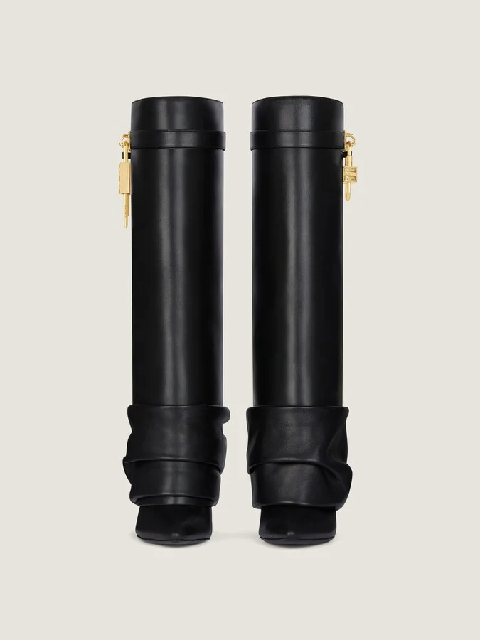 Shark Lock Stiletto boots in nappa leather - Image 2