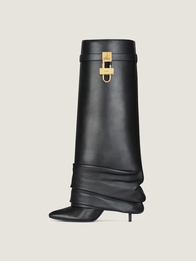 Shark Lock Stiletto boots in nappa leather - Image 3