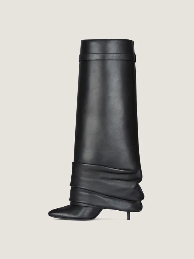 Shark Lock Stiletto boots in nappa leather - Image 4