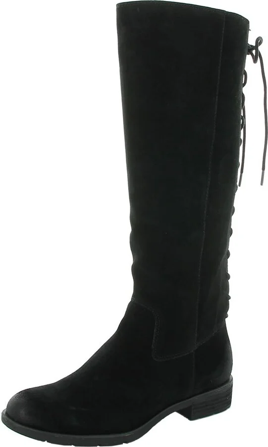 Sharnell II Womens Suede Lace-Up Knee-High Boots