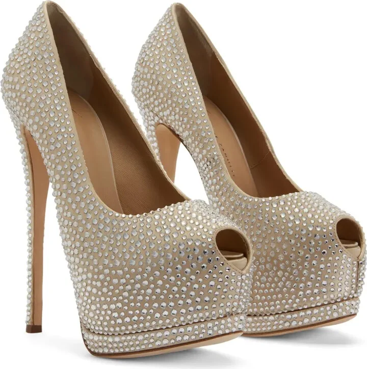 Sharon 140mm rhinestone-embellished pumps - Image 2
