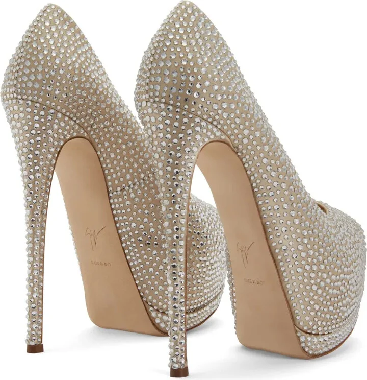 Sharon 140mm rhinestone-embellished pumps - Image 3