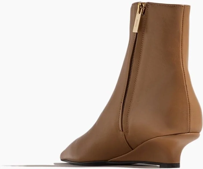 Sharp Ankle Boots in Camel - Image 3