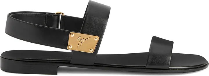 Shaun logo-plaque sandals