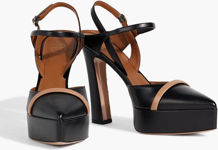 Shay 125 leather platform slingback pumps - Image 2