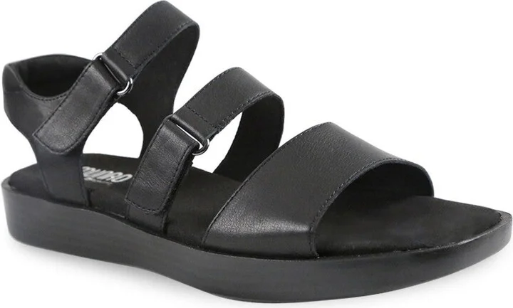 Shay M431681-001 Sandals Women's 9 Black Leather Adjustable Strap KHD1978