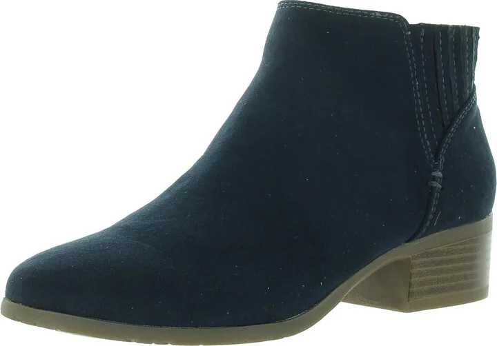 SHEA Womens Two Tone Manmade Ankle Boots