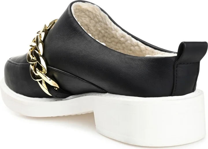 Sheah Chain Strap Faux Fur Lined Tru Comfort Foam Mule - Image 2