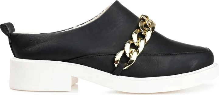 Sheah Chain Strap Faux Fur Lined Tru Comfort Foam Mule - Image 3