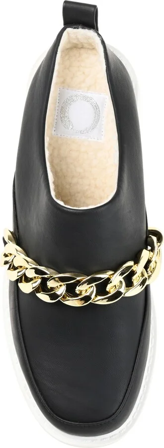 Sheah Chain Strap Faux Fur Lined Tru Comfort Foam Mule - Image 4