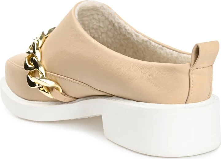 Sheah Chain Strap Faux Fur Lined Tru Comfort Foam Mule - Image 7
