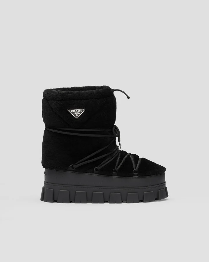 Shearling après ski booties - Image 2