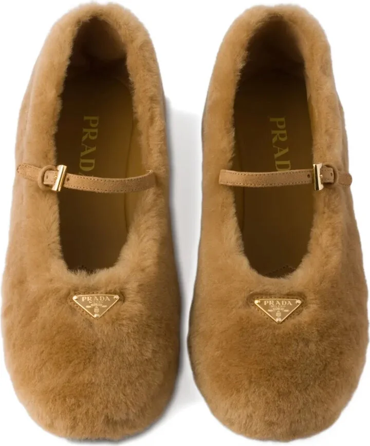 Shearling Ballet Flats - Image 4