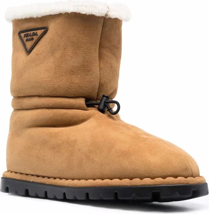 Shearling Drawstring Boots - Image 2